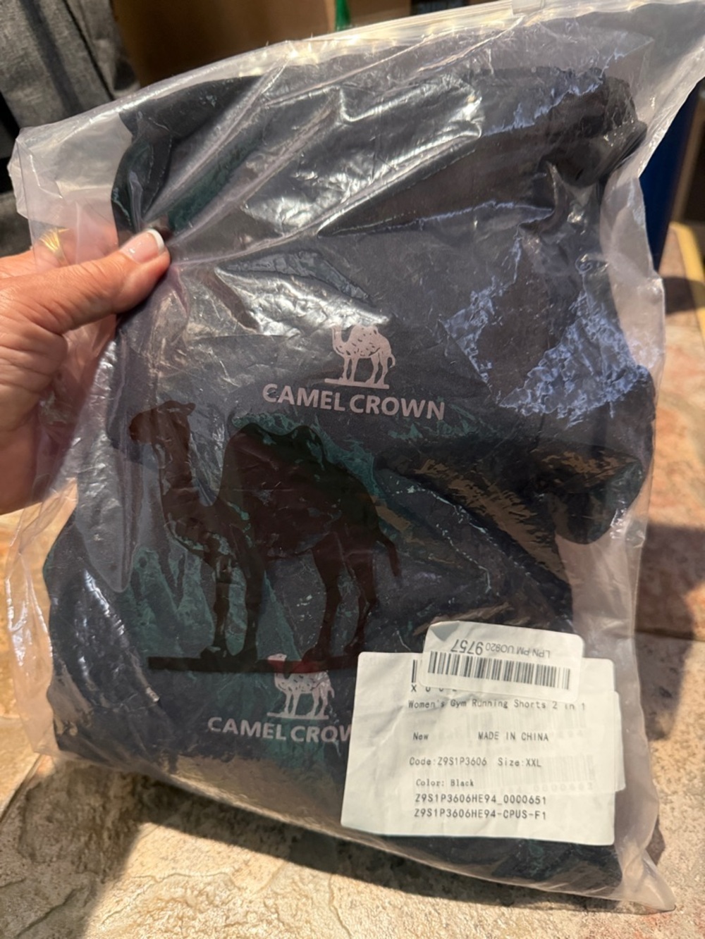 2 Pair - Camel Crown Women's Black Athletic Running Shorts